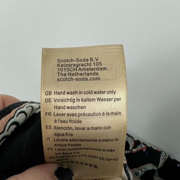 NWT Mens Scotch & Soda Starfish Print Floaty Linen Blend Shorts W30 - Picture 11 of 12